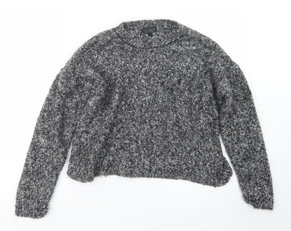 Womens UK Size 12 Topshop Grey Pullover Jumper