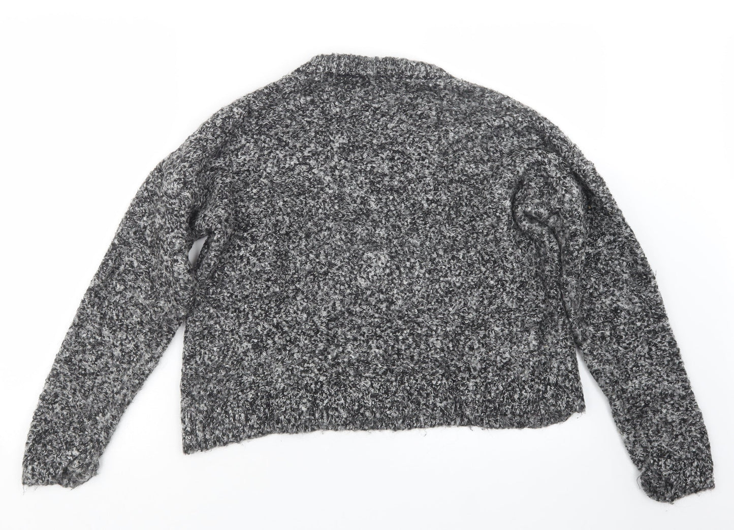 Womens UK Size 12 Topshop Grey Pullover Jumper