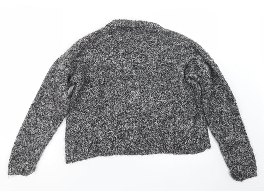 Womens UK Size 12 Topshop Grey Pullover Jumper