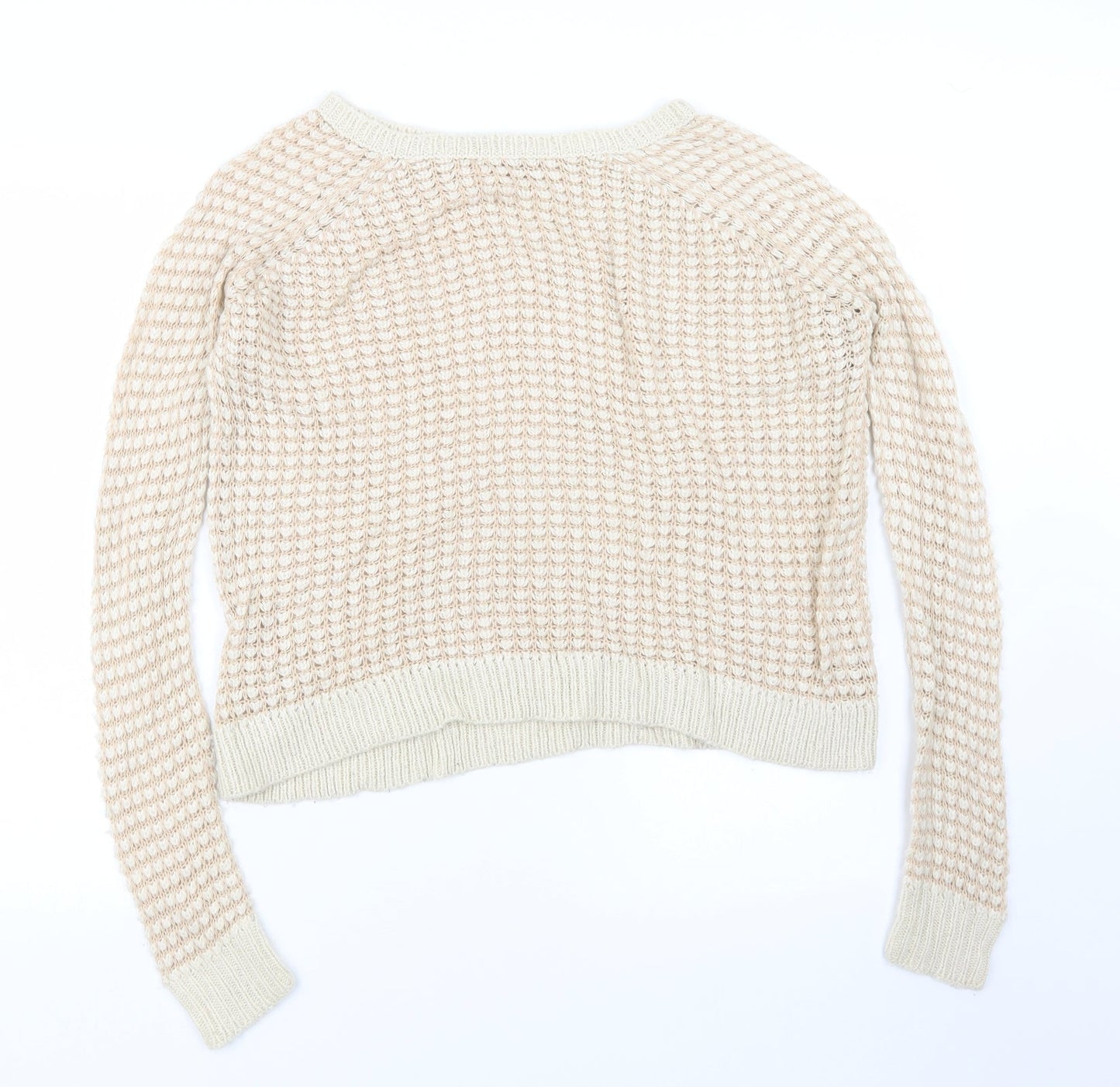 George Womens Beige  Knit Pullover Jumper Size 8