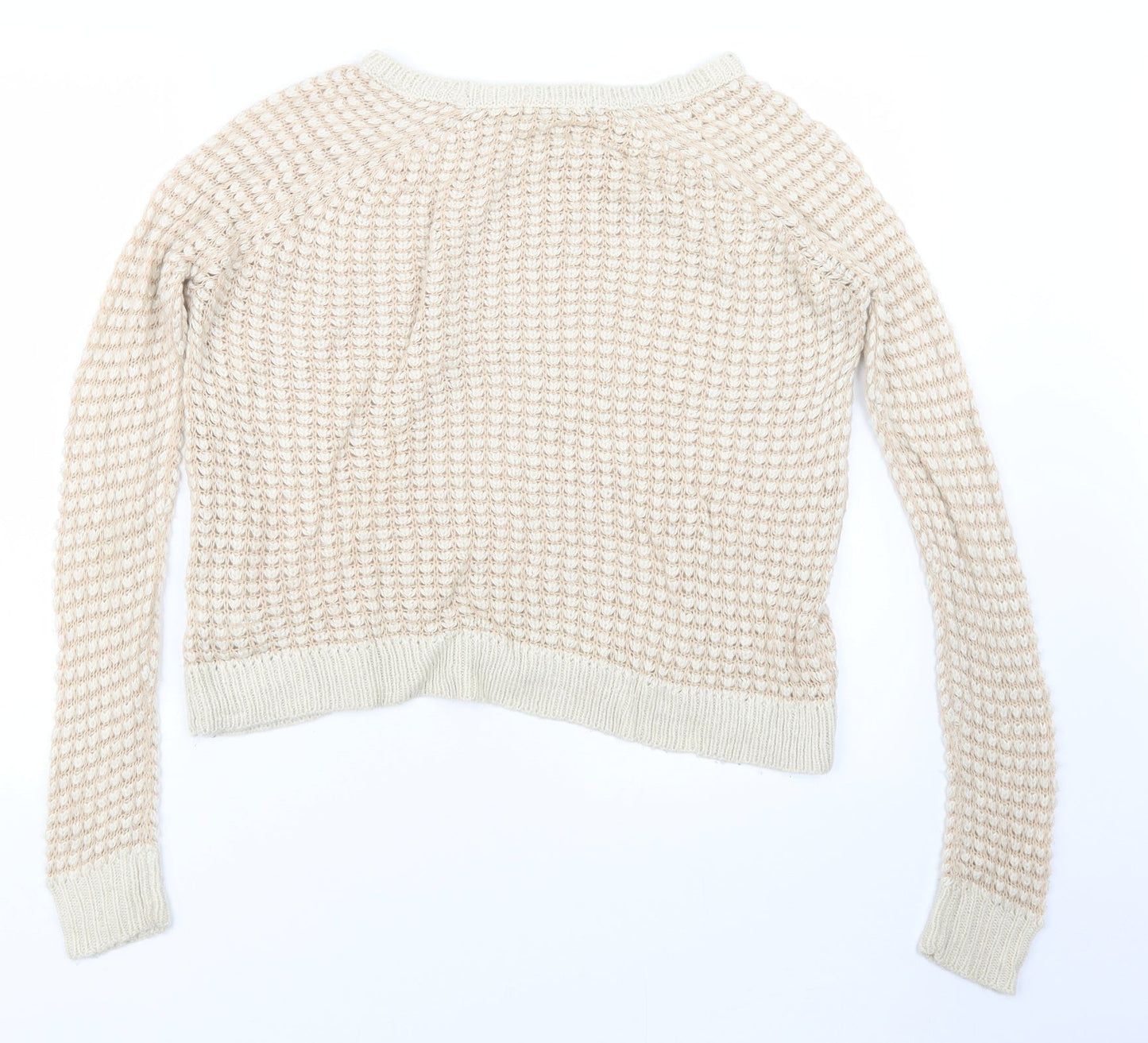 George Womens Beige  Knit Pullover Jumper Size 8