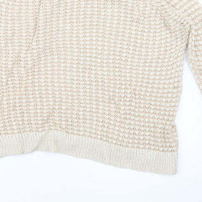 George Womens Beige  Knit Pullover Jumper Size 8