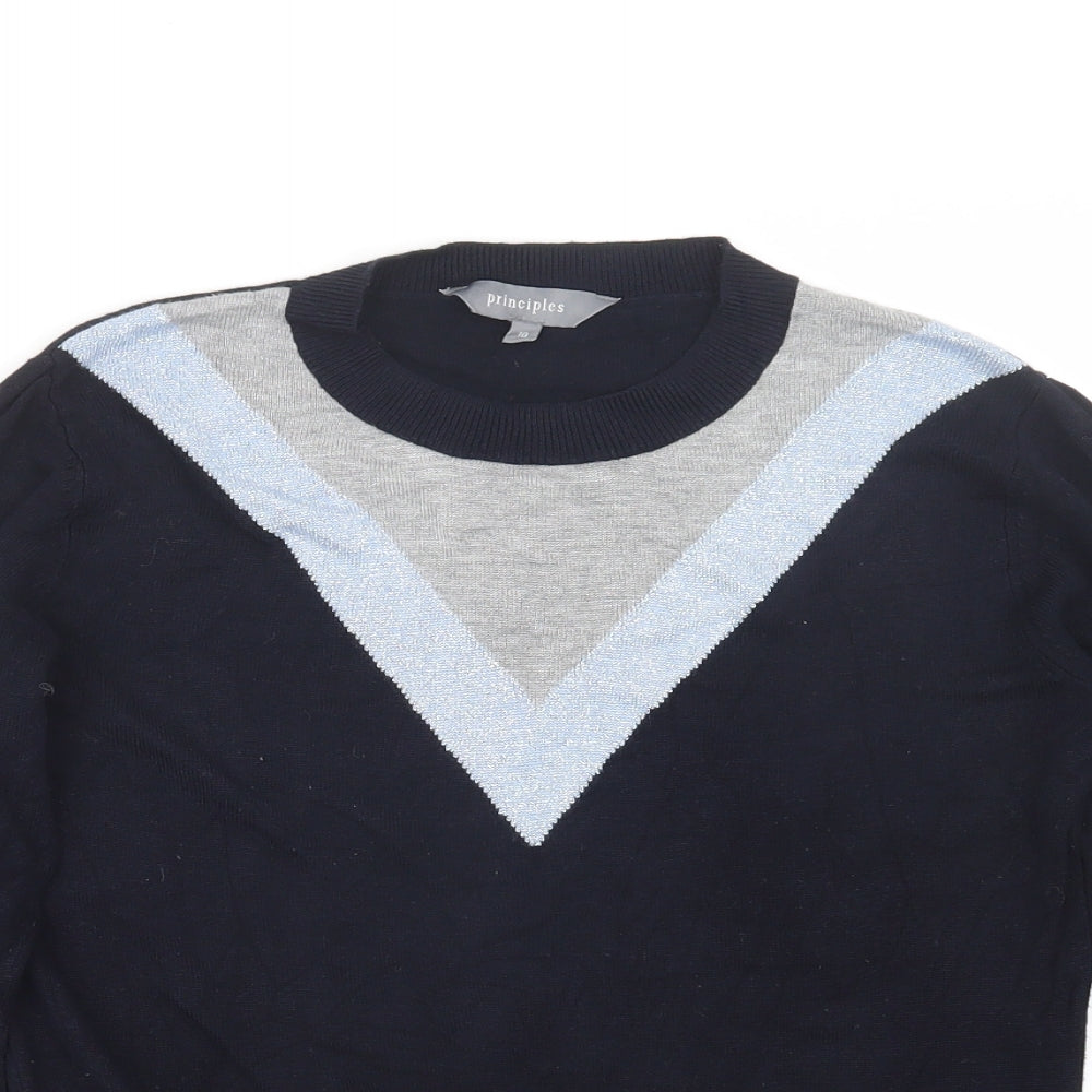 Womens UK Size 10 Principles Blue Pullover Jumper
