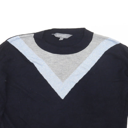 Womens UK Size 10 Principles Blue Pullover Jumper