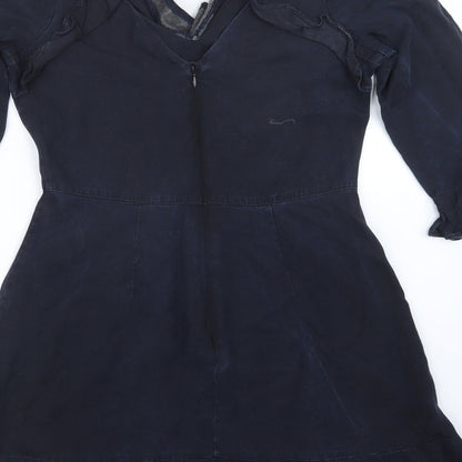 Dorothy Perkins Womens Blue   T-Shirt Dress  Size 12