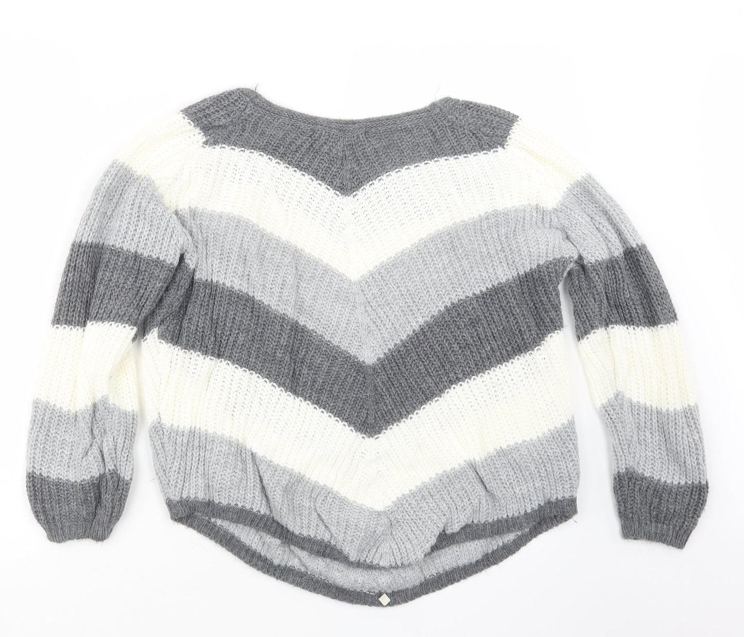Womens UK Size S Cameo Rose Grey Pullover Jumper