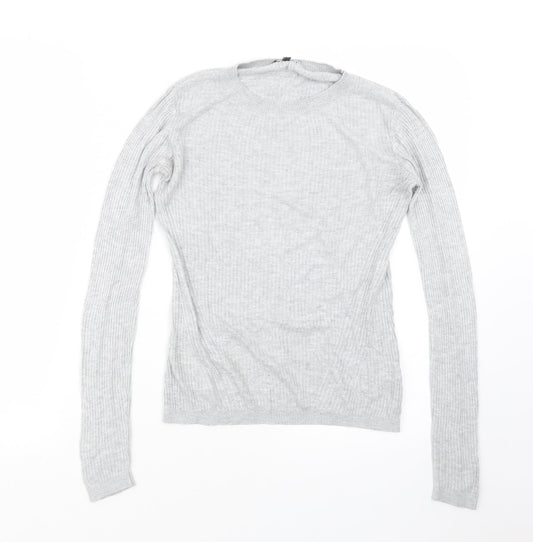 Womens UK Size 10 Warehouse Grey Pullover Jumper