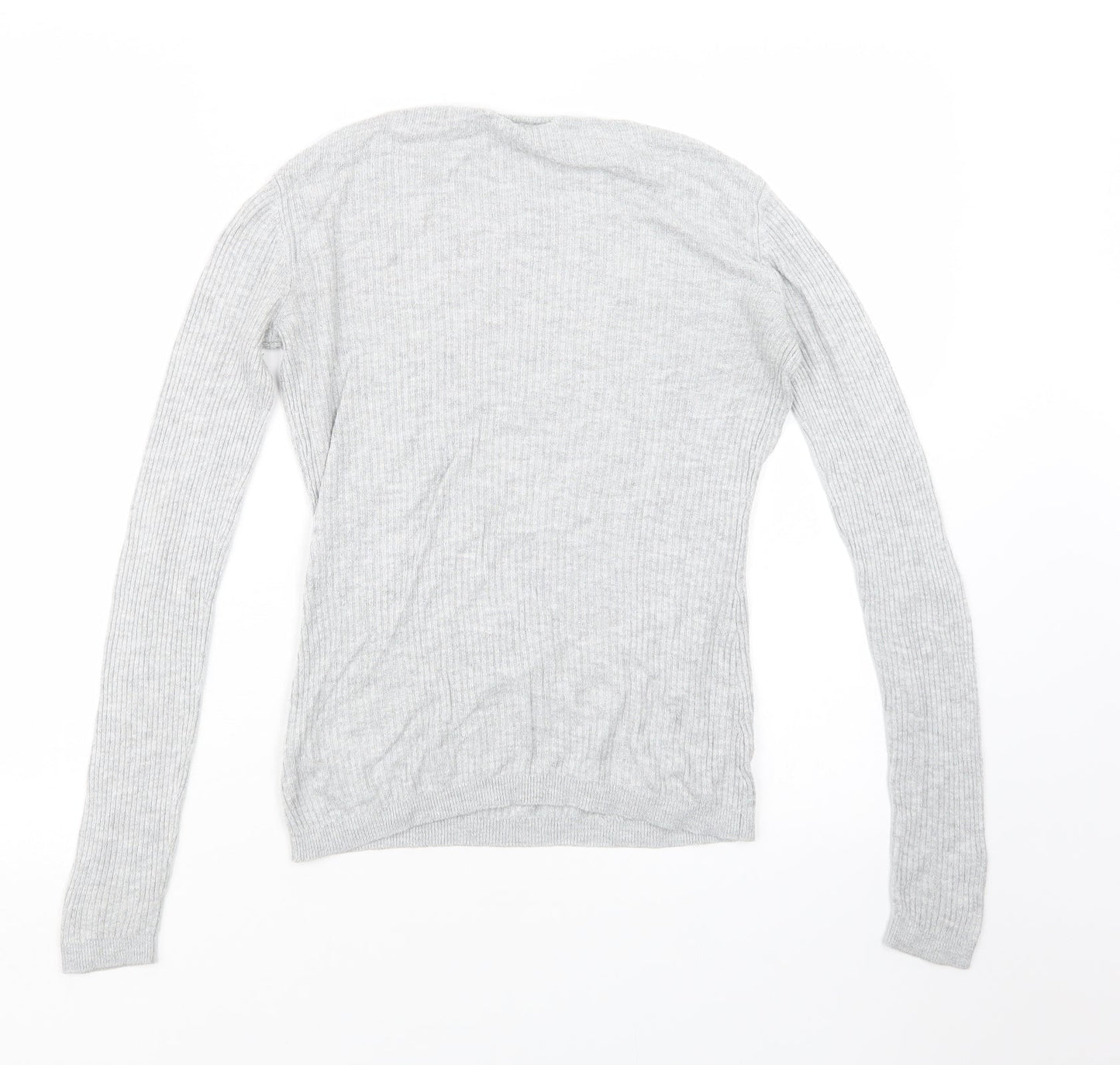 Womens UK Size 10 Warehouse Grey Pullover Jumper