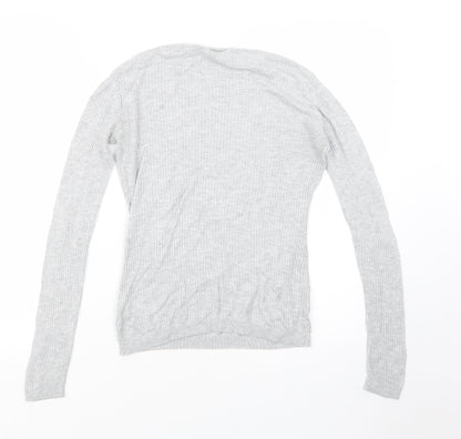 Womens UK Size 10 Warehouse Grey Pullover Jumper