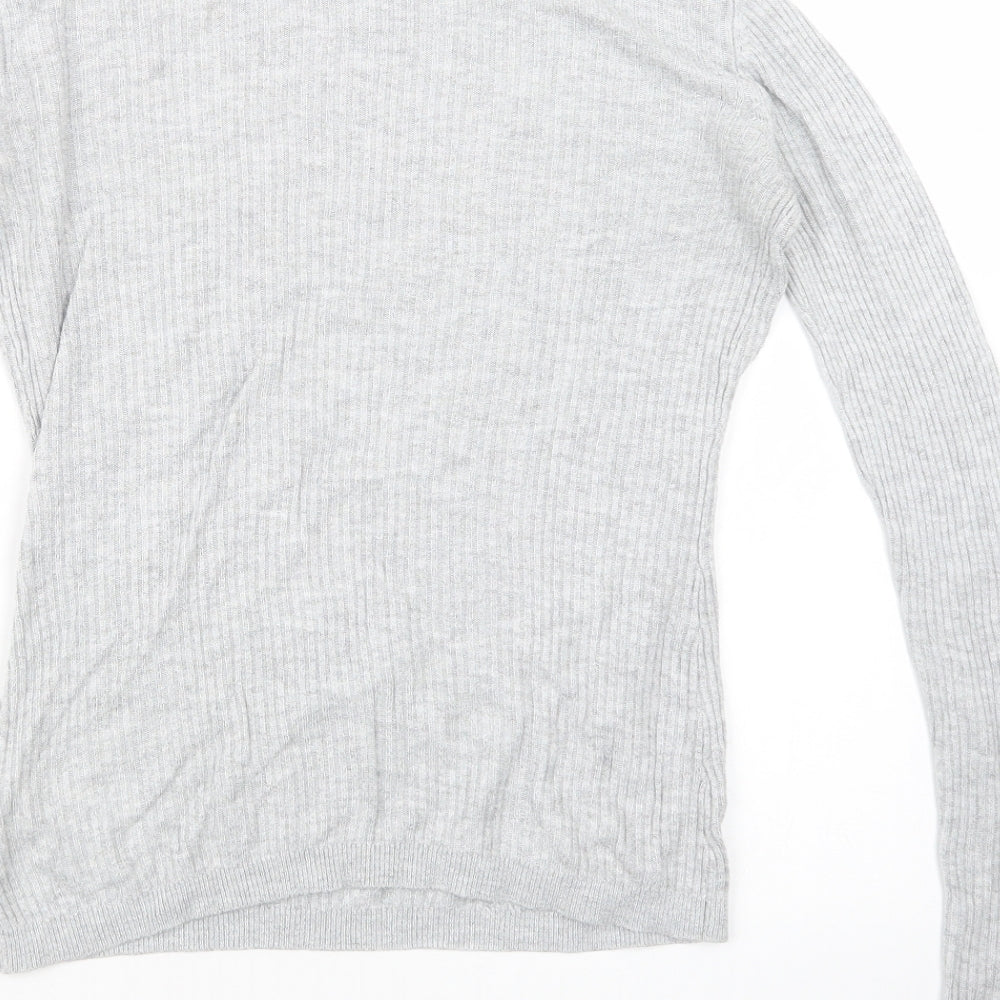 Womens UK Size 10 Warehouse Grey Pullover Jumper