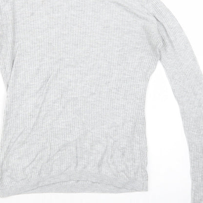 Womens UK Size 10 Warehouse Grey Pullover Jumper