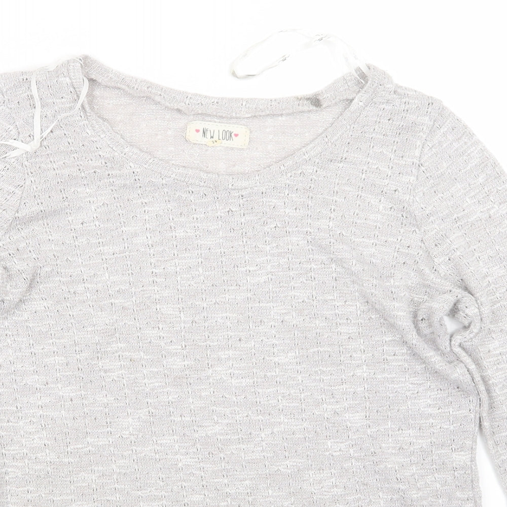 Womens UK Size 14 New Look Grey Pullover Jumper
