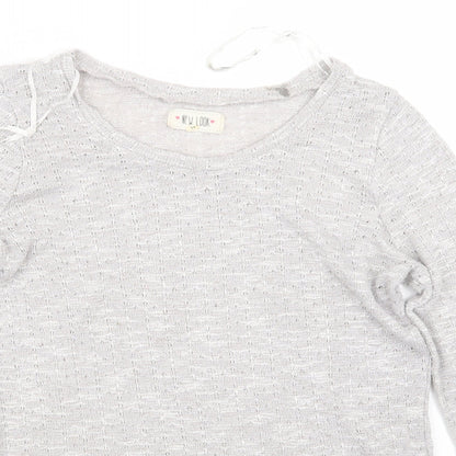 Womens UK Size 14 New Look Grey Pullover Jumper