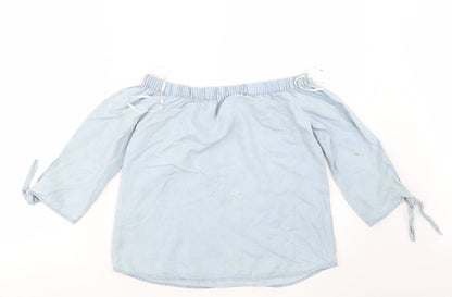 Only Womens Blue   Basic Blouse Size 6