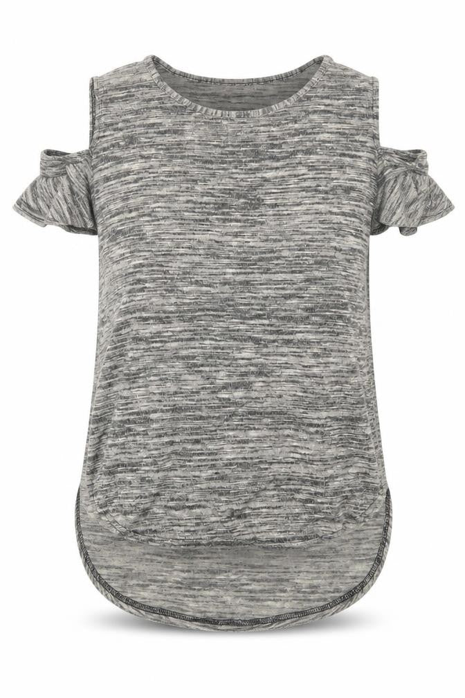 Womens UK Size 14 Krisp Black Basic T-Shirt