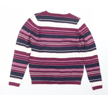 Womens UK Size 10 EWM Purple Pullover Jumper