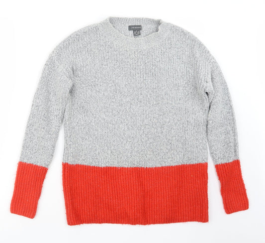 Primark Womens Grey  Knit Pullover Jumper Size 6