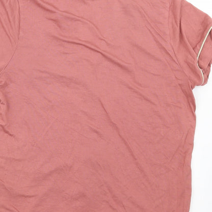 Very Womens Pink Geometric  Top Pyjama Top Size 12