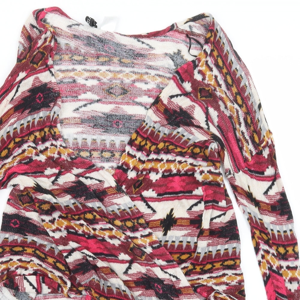 Womens UK Size S Divided by H&M Pink Cardigan Jumper