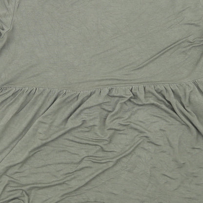 Boohoo Womens Green   Basic T-Shirt Size 8