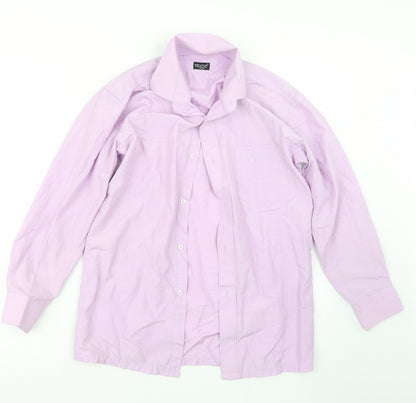 device Boys Purple   Basic Button-Up Size 11-12 Years