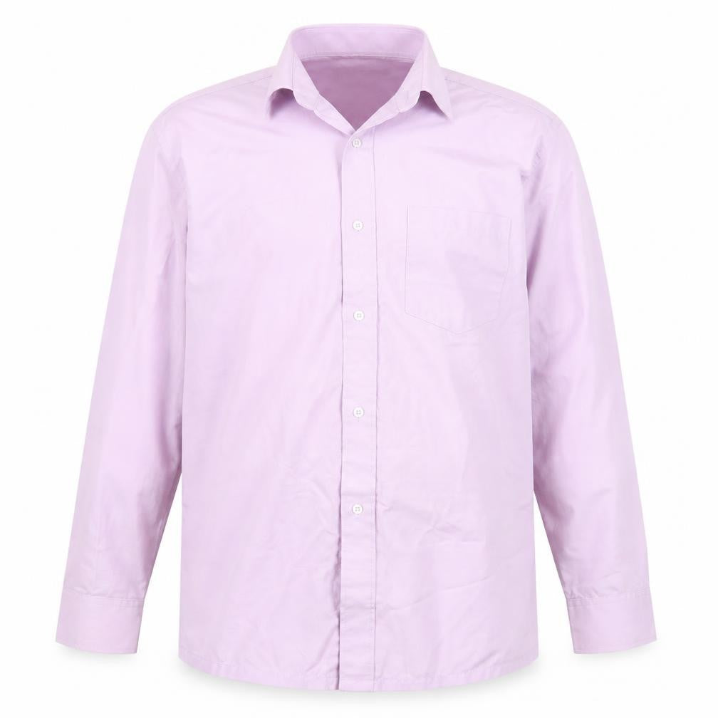 Front view of device boys’ purple basic button-up, size 11-12, years