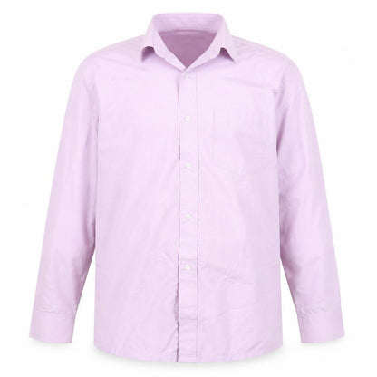 Front view of device boys’ purple basic button-up, size 11-12, years