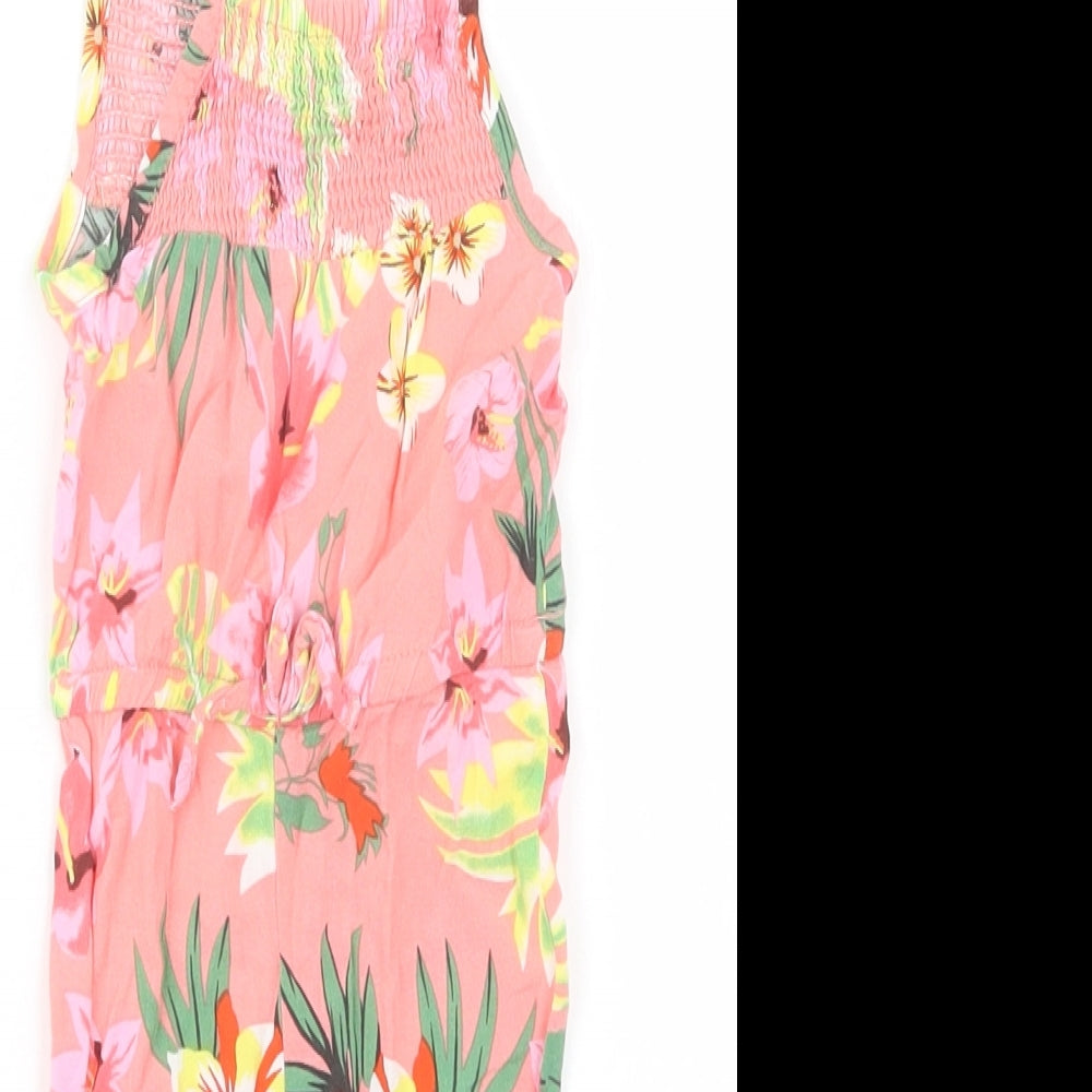 Primark Girls Pink Floral  Jumpsuit Outfit/Set Size 3-6 Months