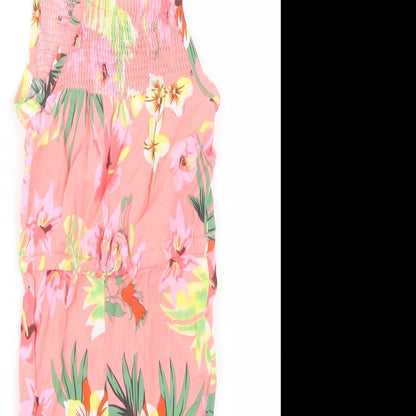 Primark Girls Pink Floral  Jumpsuit Outfit/Set Size 3-6 Months