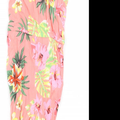 Primark Girls Pink Floral  Jumpsuit Outfit/Set Size 3-6 Months