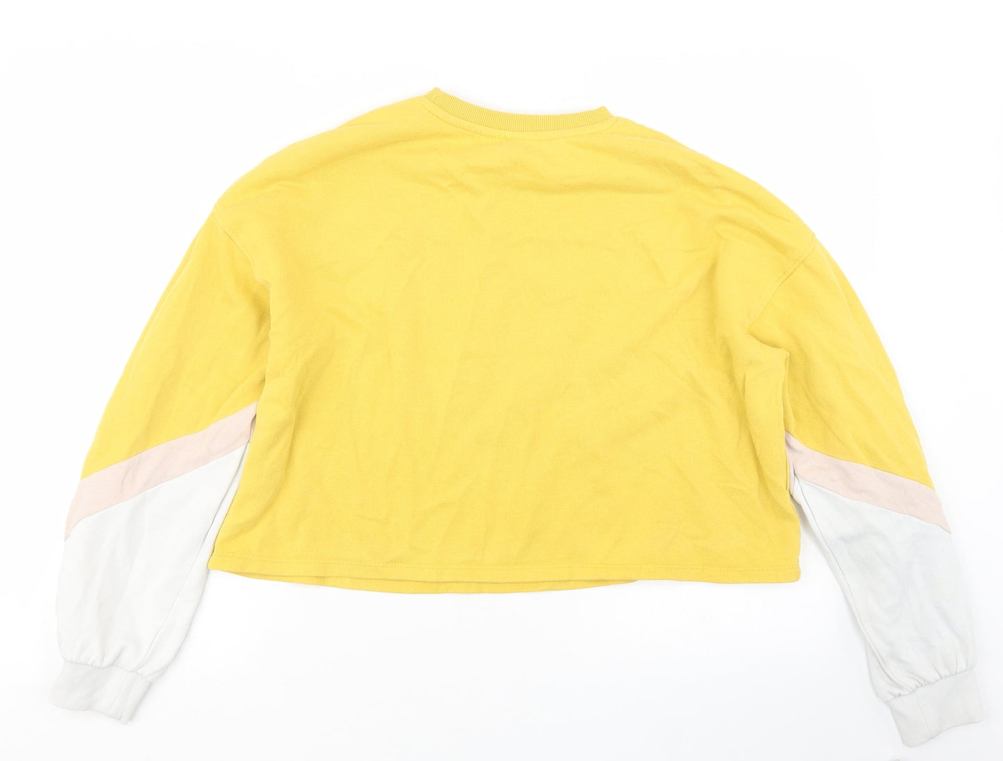 Womens UK Size S Divided by H&M Yellow Pullover Jumper