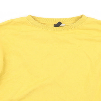 Womens UK Size S Divided by H&M Yellow Pullover Jumper