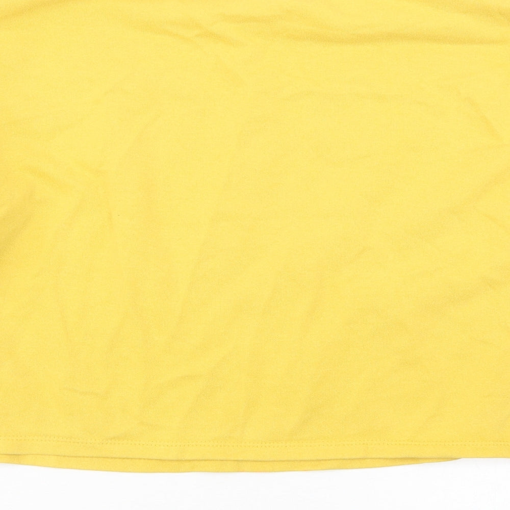 Womens UK Size S Divided by H&M Yellow Pullover Jumper