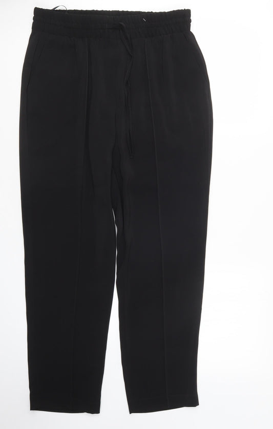 Womens UK Size 10 Papaya Regular Fit  Black Trousers