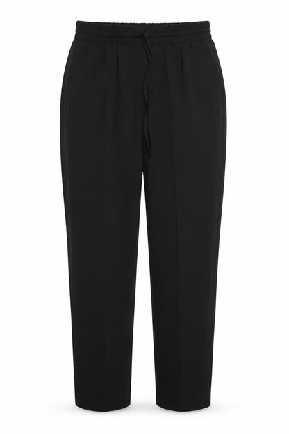 Front view of Papaya women’s black trousers, size UK 10, 24.5-inch leg