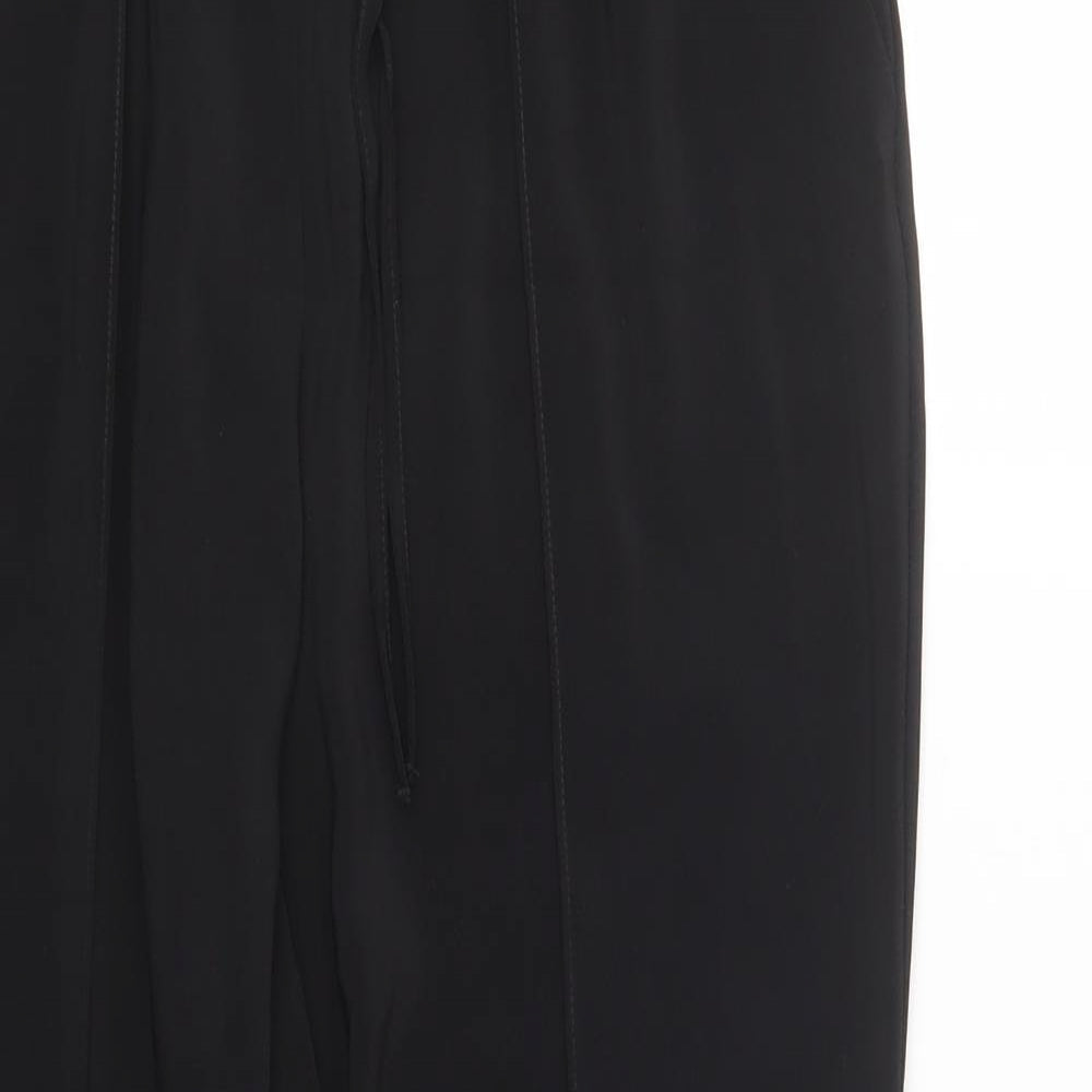 Womens UK Size 10 Papaya Regular Fit  Black Trousers