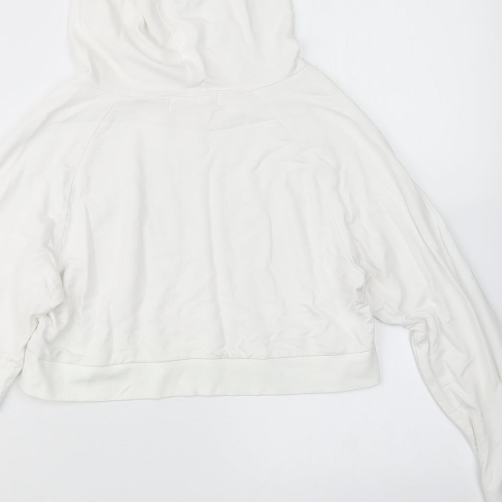 Pineapple Girls White   Pullover Hoodie Size 11-12 Years  - Cropped
