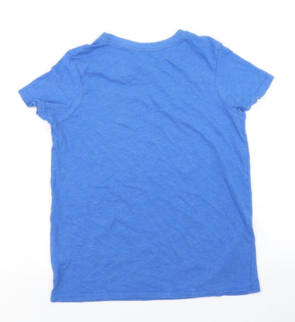 Back view of Primark boys’ blue basic t-shirt, size 11-12, years
