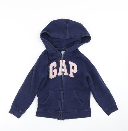 Gap Girls Blue   Full Zip Hoodie Size 5 Years