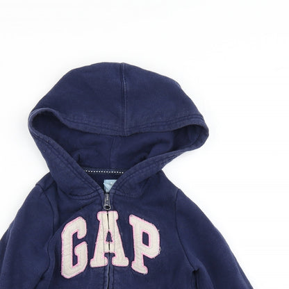 Gap Girls Blue   Full Zip Hoodie Size 5 Years