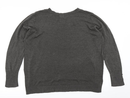 Primark Womens Grey  Knit Pullover Jumper Size XL
