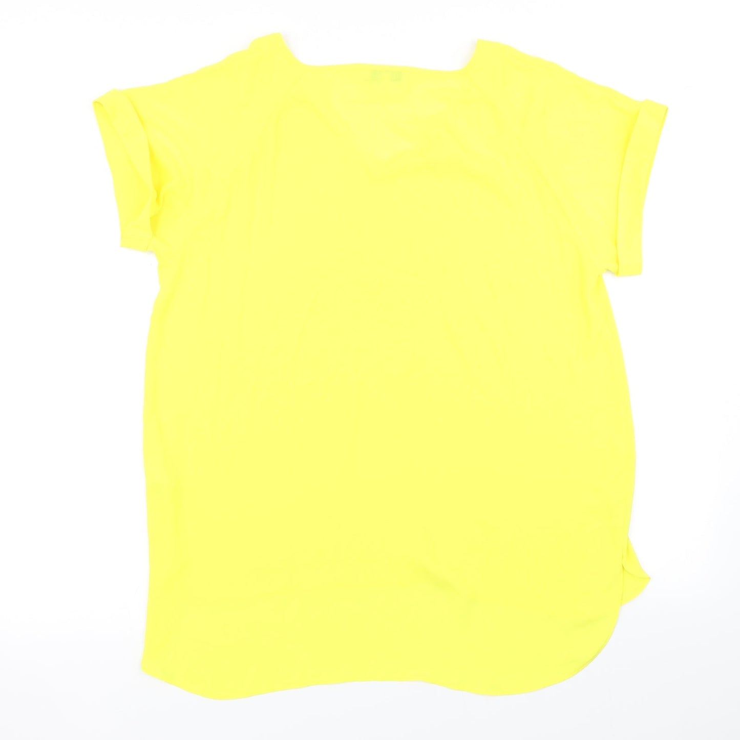 Papaya Womens Yellow   Basic Blouse Size 14