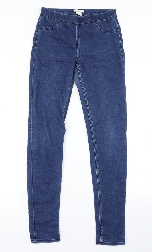 Womens UK Size 6 H&M Regular Fit Jegging Blue Jeans