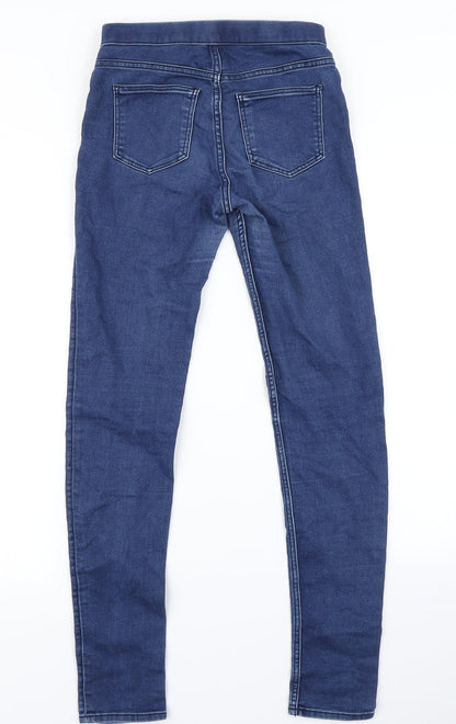 Womens UK Size 6 H&M Regular Fit Jegging Blue Jeans