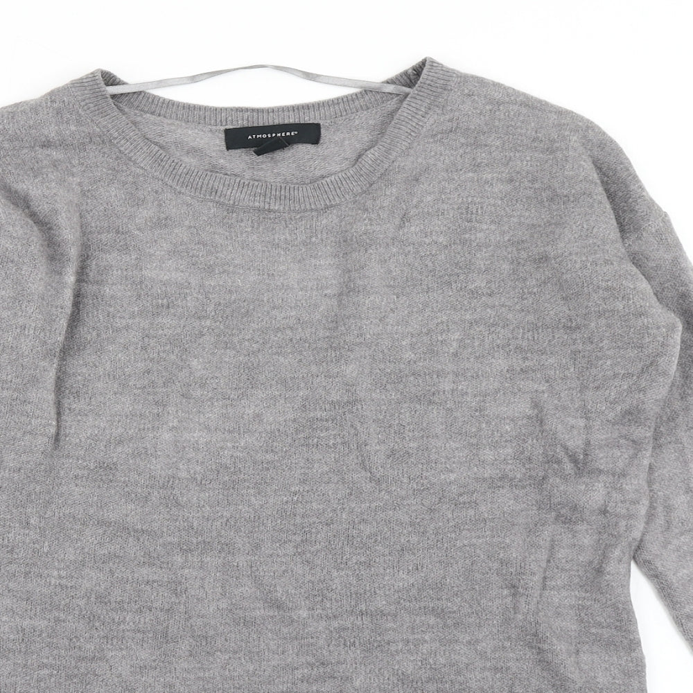 Womens UK Size 8 Atmosphere Grey Pullover Jumper