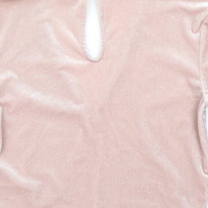 Divided Womens Pink   Basic T-Shirt Size S  - Cut Out