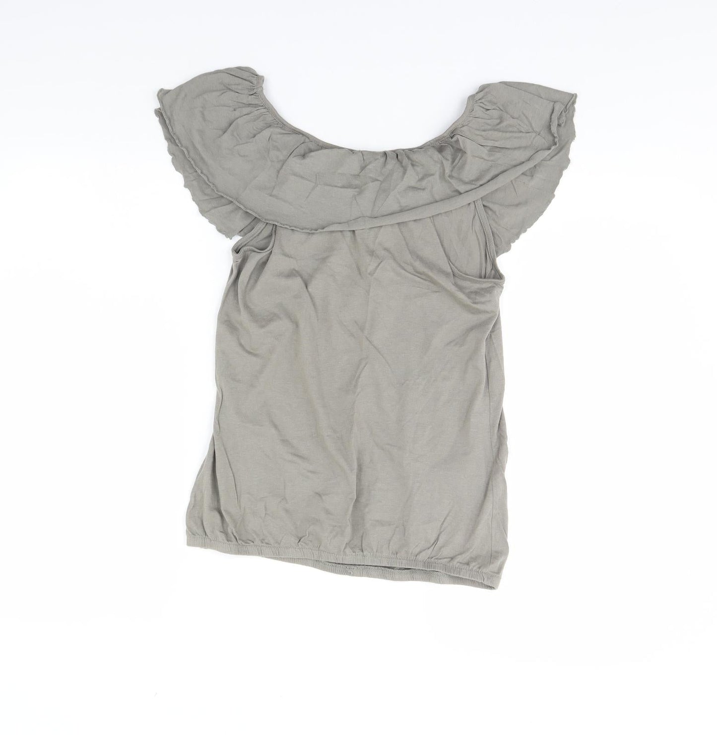 Womens UK Size 10 New Look Green Basic Blouse