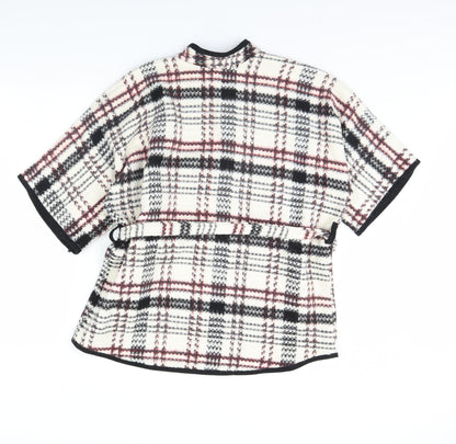 WalG Womens White Check  Jacket  Size M
