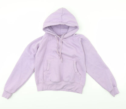 Lady Fit Hood Womens Purple   Pullover Hoodie Size S