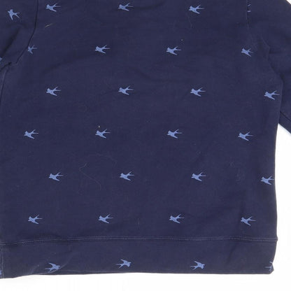 Womens UK Size 10 NEXT Blue Henley Jumper